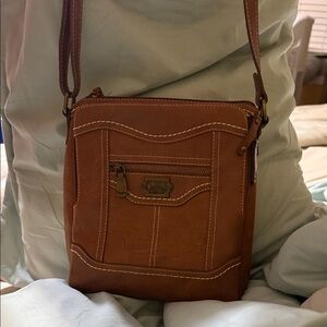 Brown Leather Crossbody Bag